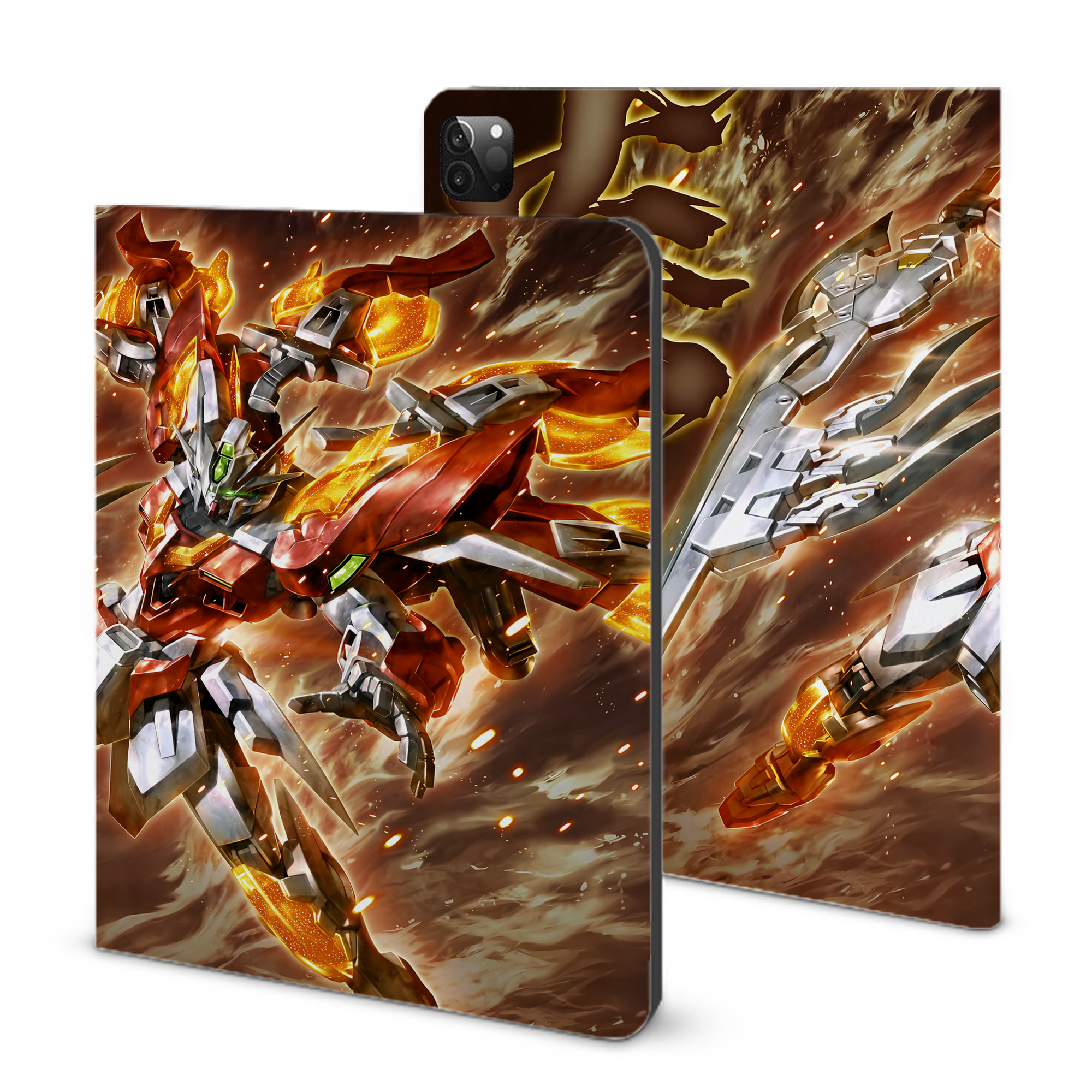 （画像用） 機動戦士ガンダム Mobile Suit Gundam IPadケース ペンホルダー付き ブックスタイルデザイン